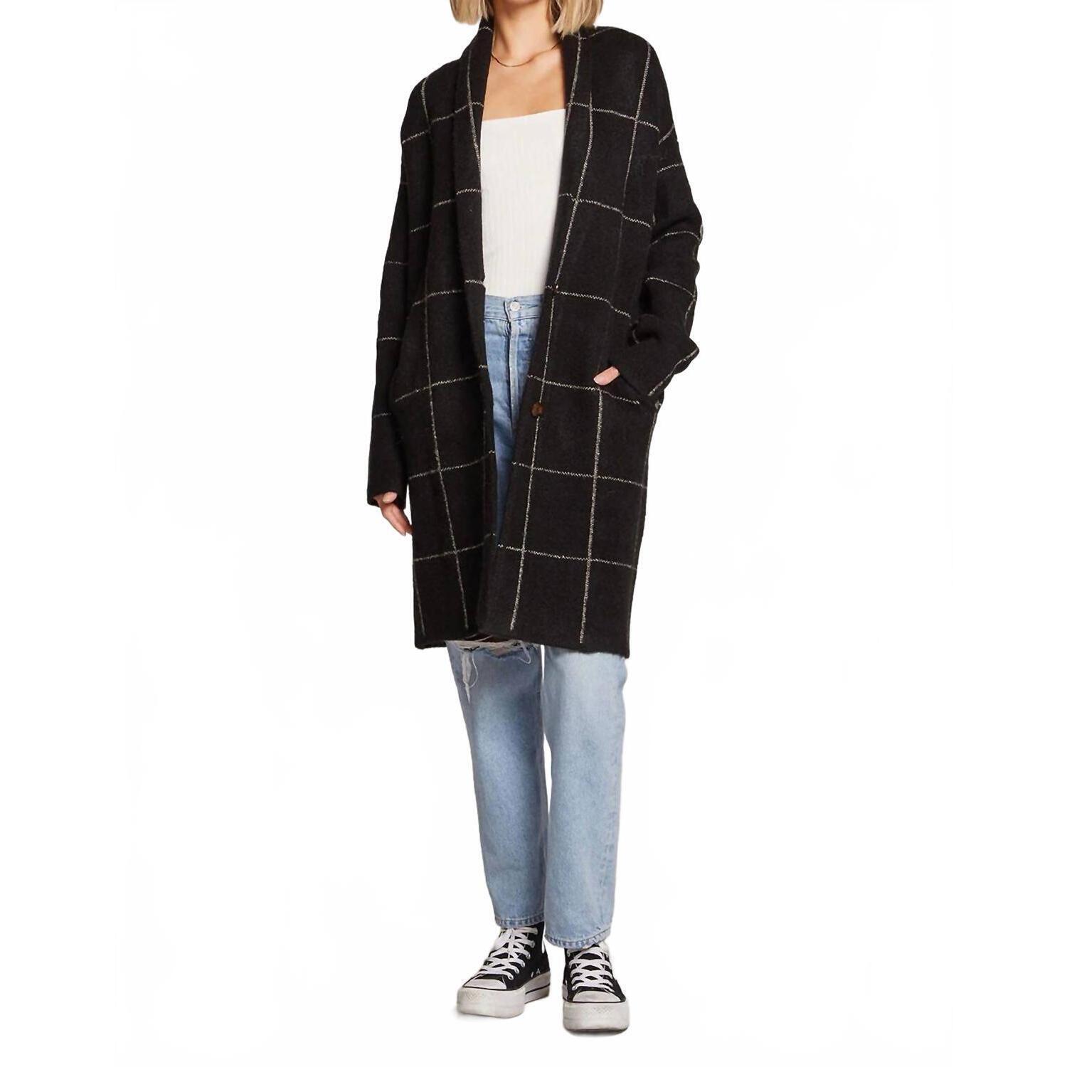 New Saltwater Luxe Desreen Long Sleeve Sweater In Black